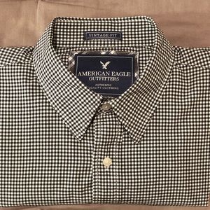 American Eagle Large Men Plaid Button Down